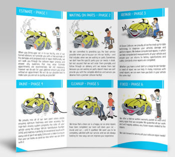 body shop brochure design