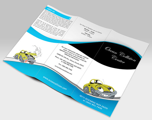 body shop brochure design