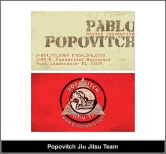 Martial Arts Business Card Design