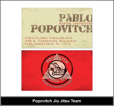 Martial Arts Business Card Design