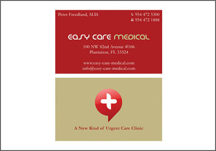 medical business card design