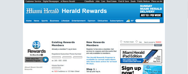 newspaper web design