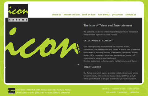 entertainment web design