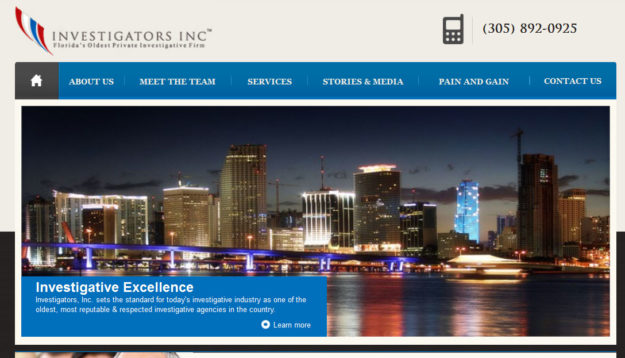 private investigator web design