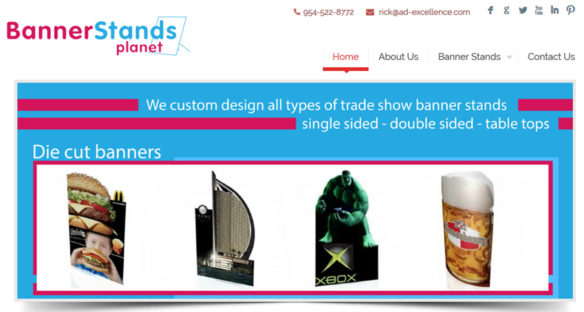 products website design