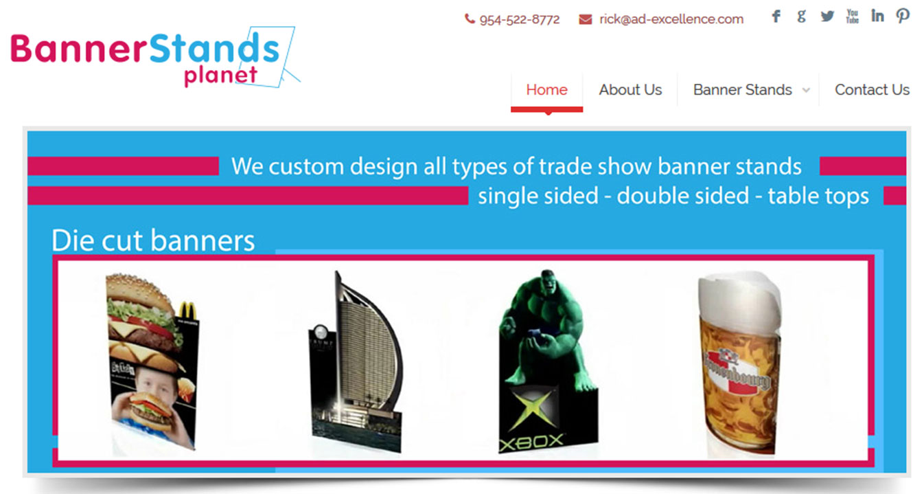 products website design