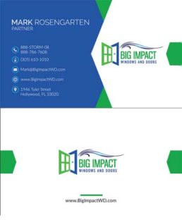 home improvement business card design