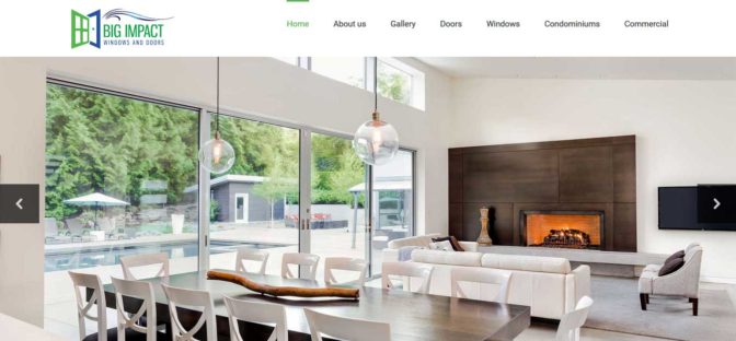 impact window web design