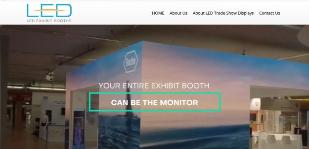 video wall trade show booths