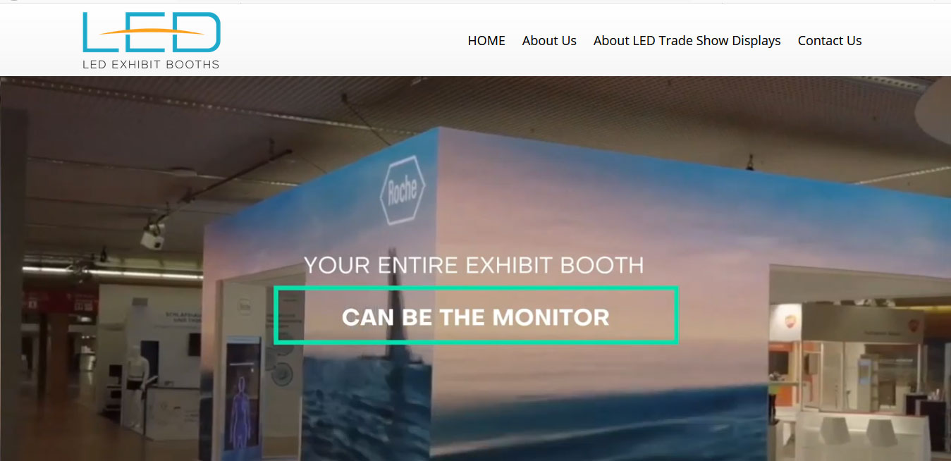 video wall trade show booths