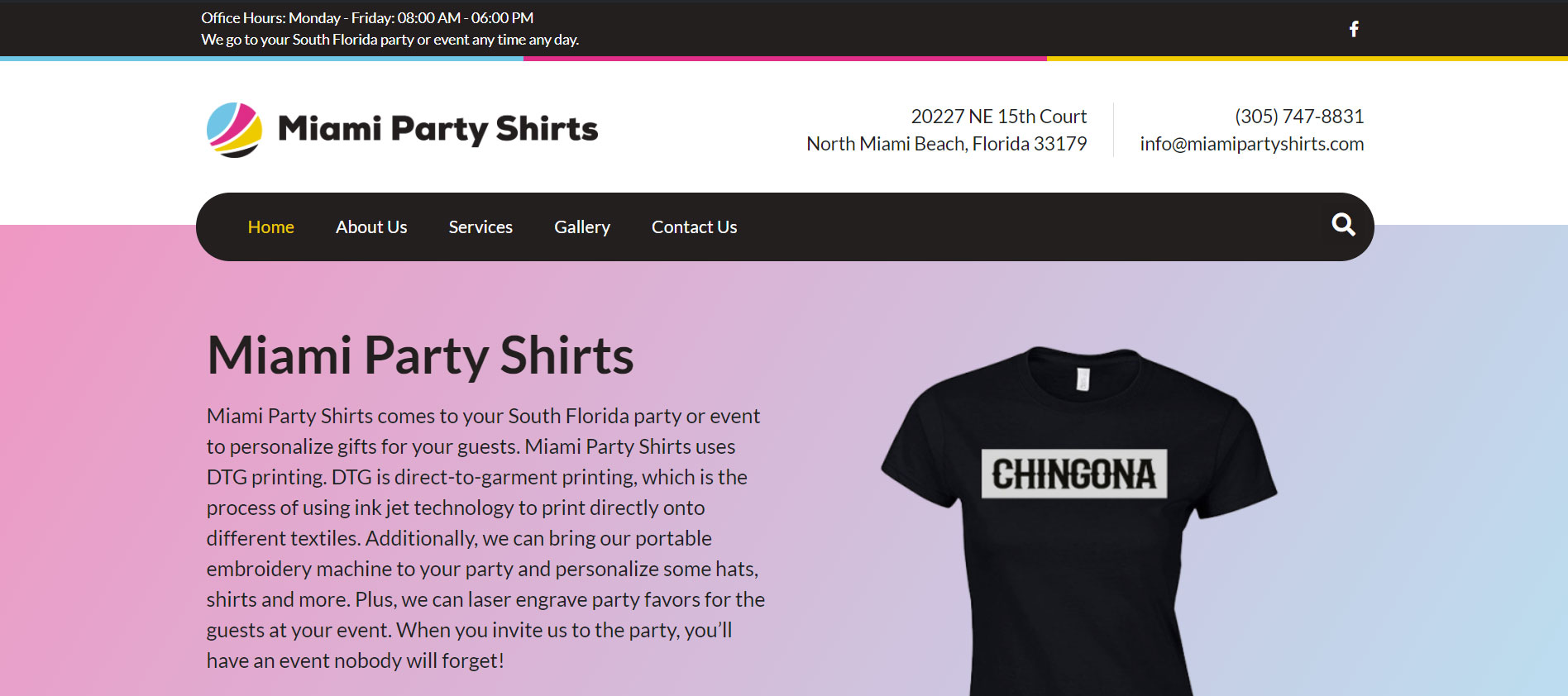 event website design