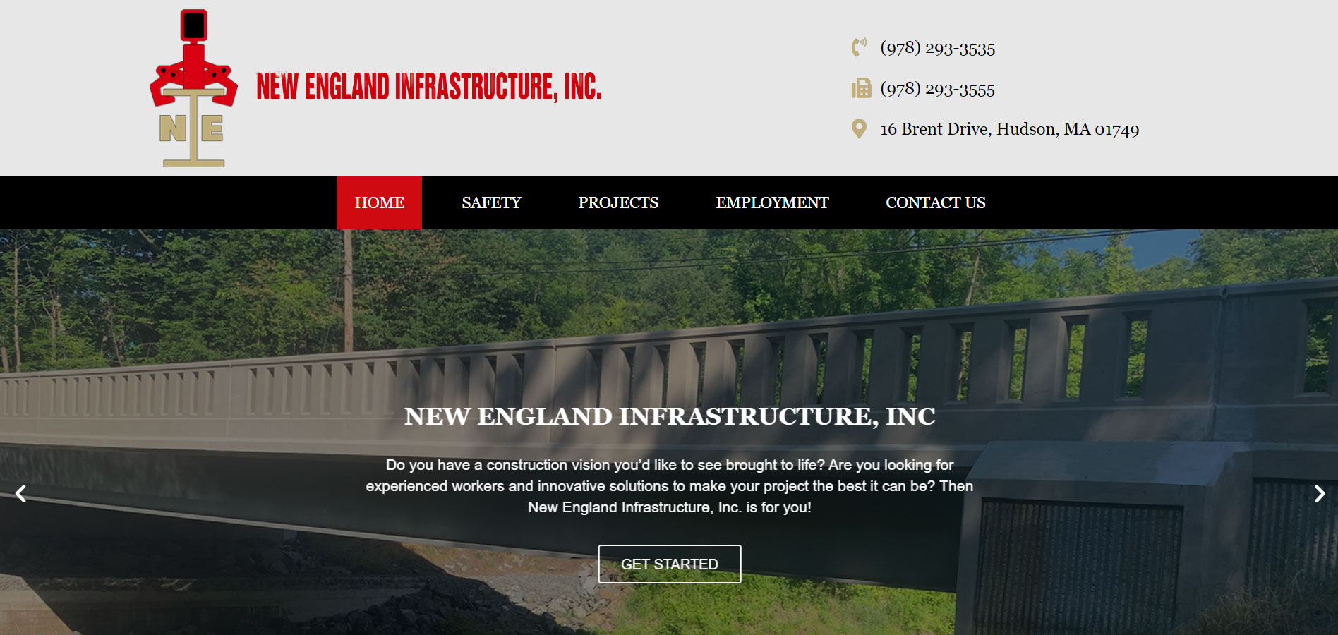 general contractor web design