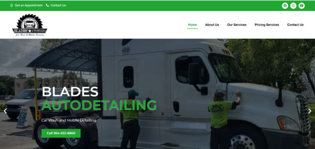 mobile car wash web design